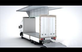 貨車車廂產品翼展車三維動畫